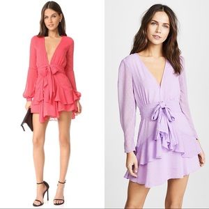 For Love & Lemons Tarta Mini Dress - Pink